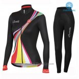 2016 Abbigliamento Ciclismo Donne Castelli Nero Manica Lunga e Salopette