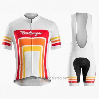 2016 Abbigliamento Ciclismo Trek Bontrager Rosso e Bianco Manica Corta e Salopette