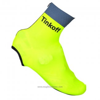 2016 Saxo Bank Tinkoff Copriscarpe Ciclismo Giallo e Grigio