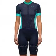 2017 Abbigliamento Ciclismo Donne Maap Nero Manica Corta e Salopette