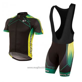 2017 Abbigliamento Ciclismo Pearl Izumi Nero e Giallo Manica Corta e Salopette