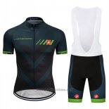 2018 Abbigliamento Ciclismo Castelli Spento Verde Manica Corta e Salopette