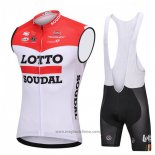 2018 Gilet Antivento Lotto Soudal Rosso e Bianco