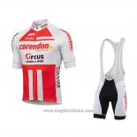 2019 Abbigliamento Ciclismo Sptgrvo Rosso Bianco Manica Corta e Salopette