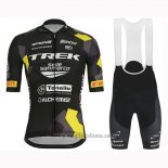 2019 Abbigliamento Ciclismo Trek Selle San Marco Nero Giallo Manica Corta e Salopette