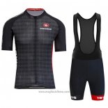 2020 Abbigliamento Ciclismo Columbus Nero Manica Corta e Salopette