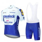 2020 Abbigliamento Ciclismo Deceuninck Quick Step Bianco Azul Manica Corta e Salopette(1)