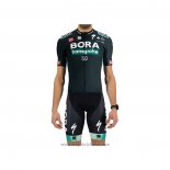 2021 Abbigliamento Ciclismo Bora-Hansgrone Spento Verde Manica Corta e Salopette