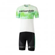 2021 Abbigliamento Ciclismo Cannondale Bianco Verde Manica Corta e Salopette