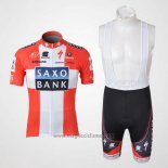 2010 Abbigliamento Ciclismo Saxo Bank Campione Danimarca Manica Corta e Salopette