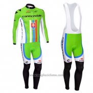 2013 Abbigliamento Ciclismo Cannondale Campione Slovacchia Manica Lunga e Salopette