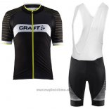 2017 Abbigliamento Ciclismo Craft Nero Manica Corta e Salopette