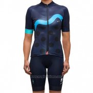 2017 Abbigliamento Ciclismo Donne Maap Scuro Blu Manica Corta e Salopette