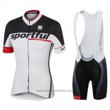 2017 Abbigliamento Ciclismo Sportful Sc Bianco Manica Corta e Salopette