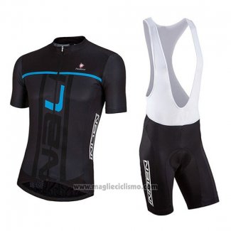 2018 Abbigliamento Ciclismo Nalini Nero e Blu Manica Corta e Salopette