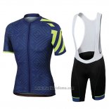 2018 Abbigliamento Ciclismo Sportful Prism Spento Blu Manica Corta e Salopette