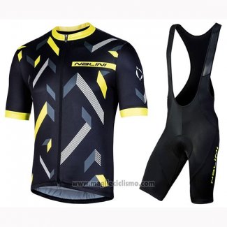 2019 Abbigliamento Ciclismo Nalini Descesa 2.0 Bianco Rosso Manica Corta e Salopette