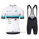 2020 Abbigliamento Ciclismo Assos Bianco Blu Nero Manica Corta e Salopette