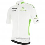 2020 Abbigliamento Ciclismo Vuelta Espana Bianco Manica Corta e Salopette