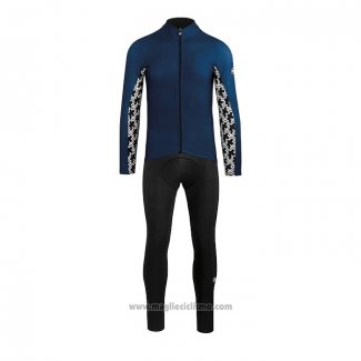 2021 Abbigliamento Ciclismo Assos Blu Manica Lunga e Salopette