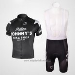 2010 Abbigliamento Ciclismo Johnnys Nero Manica Corta e Salopette