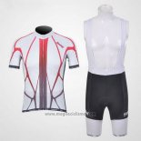 2011 Abbigliamento Ciclismo Santini Bianco Manica Corta e Salopette