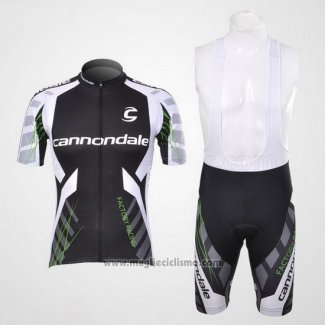 2012 Abbigliamento Ciclismo Cannondale Nero e Bianco Manica Corta e Salopette