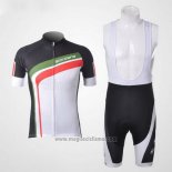 2012 Abbigliamento Ciclismo Giordana Verde e Nero Manica Corta e Salopette