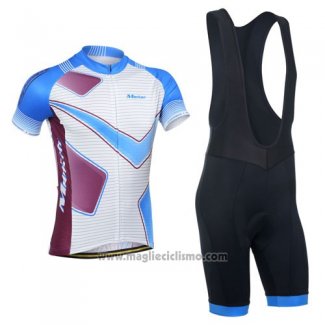 2014 Abbigliamento Ciclismo Monton Viola e Blu Manica Corta e Salopette