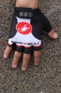 2015 Castelli Guanti Corti Ciclismo Rosso e Bianco