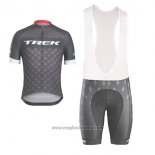 2017 Abbigliamento Ciclismo Trek Nero Manica Corta e Salopette(1)