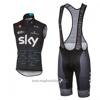 2017 Gilet Antivento Sky Blu e Nero