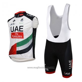 2017 Gilet Antivento UAE Bianco