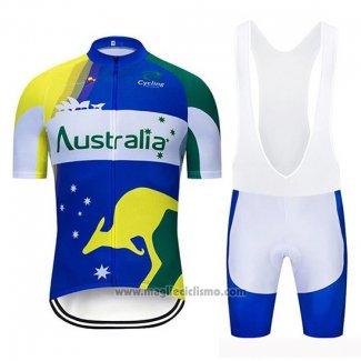 2019 Abbigliamento Ciclismo Australia Manica Corta e Salopette