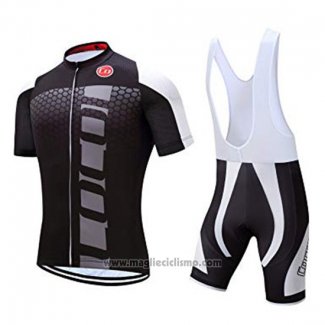 2019 Abbigliamento Ciclismo Coconut Ropamo Nero Grigio Manica Corta e Salopette