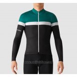 2019 Abbigliamento Ciclismo La Passione Verde Bianco Nero Manica Lunga e Salopette
