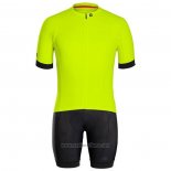 2020 Abbigliamento Ciclismo Bontrage Giallo Manica Corta e Salopette