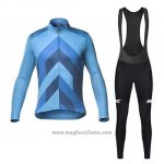 2020 Abbigliamento Ciclismo Mavic Blu Manica Lunga e Salopette