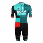 2022 Abbigliamento Ciclismo Bora-Hansgrone Verde Manica Corta e Salopette