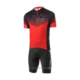 2022 Abbigliamento Ciclismo Loffler Rosso Manica Corta e Salopette