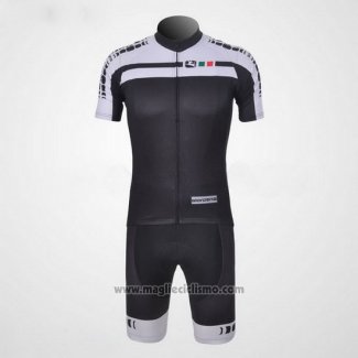 2011 Abbigliamento Ciclismo Giordana Bianco e Nero Manica Corta e Salopette