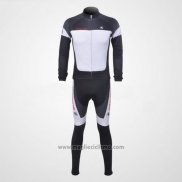 2011 Abbigliamento Ciclismo Giordana Bianco e Nero Manica Lunga e Salopette