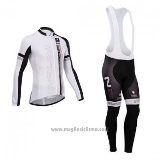 2014 Abbigliamento Ciclismo Nalini Nero e Rosso Manica Lunga e Salopette