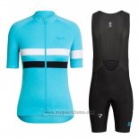 2016 Abbigliamento Ciclismo Donne Sky Blu e Bianco Manica Corta e Salopette