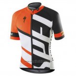 2016 Abbigliamento Ciclismo Specialized Bianco e Arancione Manica Corta e Salopette