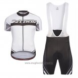 2017 Abbigliamento Ciclismo Look Pro Equipo Nero e Bianco Manica Corta e Salopette