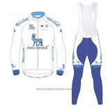 2017 Abbigliamento Ciclismo Novo Nordisk Bianco Manica Lunga e Salopette