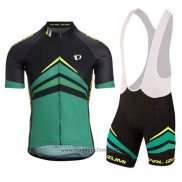 2017 Abbigliamento Ciclismo Pearl Izumi Nero e Verde Manica Corta e Salopette