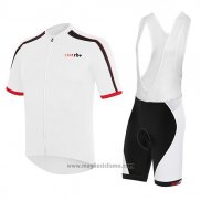 2017 Abbigliamento Ciclismo RH+ Bianco Manica Corta e Salopette