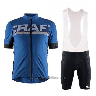 2018 Abbigliamento Ciclismo Craft Blu Manica Corta e Salopette